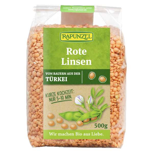 Linsen Rot geschält 
