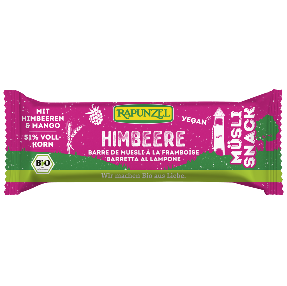 Barretta di müsli ai lamponi 