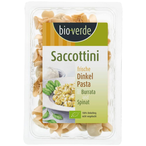 Dinkel-Saccottini mit Burrata-Spinat-Füllung 