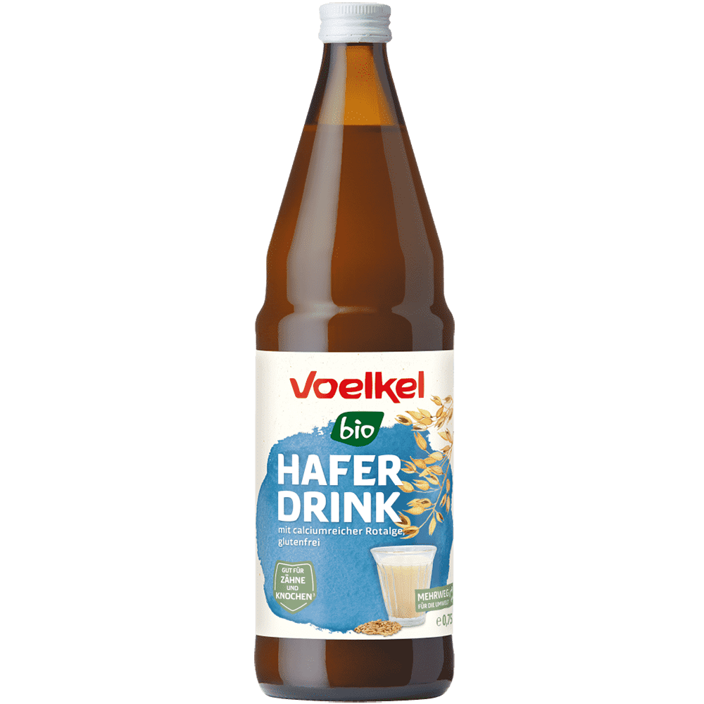 drink d'avena con calcio in bottiglia 