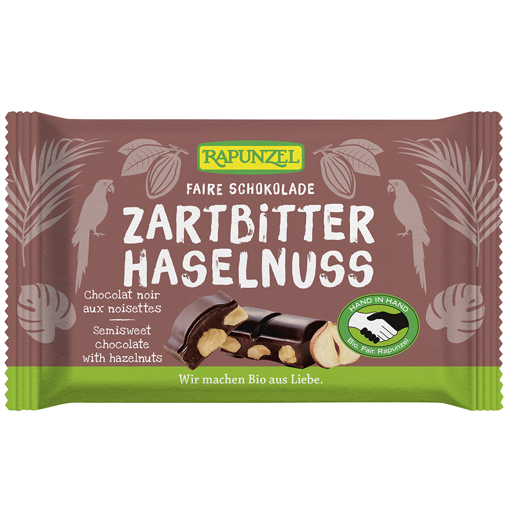 Zartbitterschokolade mit Haselnuss Zartbitterschokolade mit Haselnuss