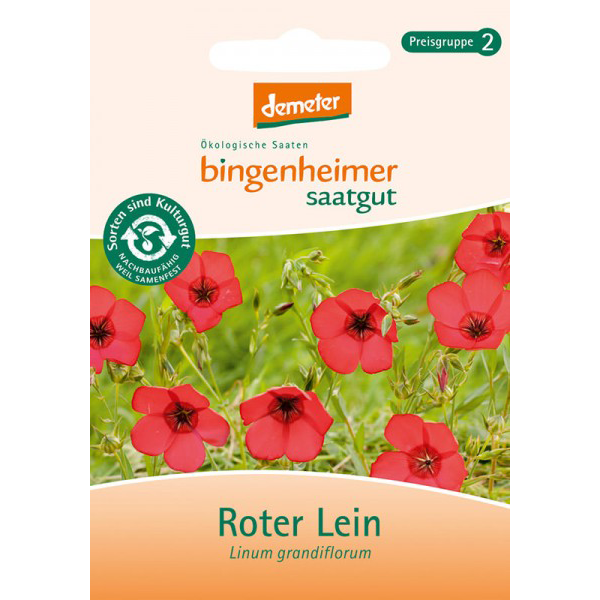 Saatgut Roter Lein 50-60Stk Saatgut Roter Lein 50-60Stk