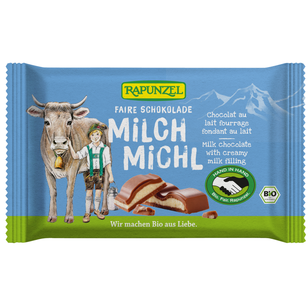 cioccolato al latte con delicata farcitura al latte 