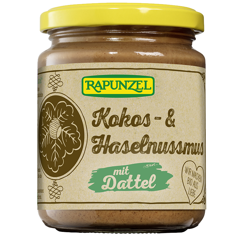 Kokoshaselnussmus mit Dattel 