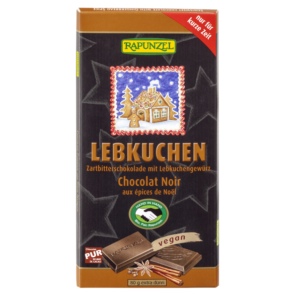 Zartbitterschokolade Lebkuchen 