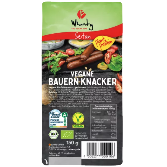 VEG Veganwurst Bauernknacker 3 Stk 