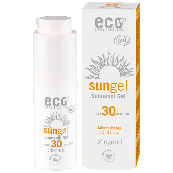 gel solare per viso trasparente SPF30 eco cosmetics gel solare per viso trasparente SPF30 eco cosmetics