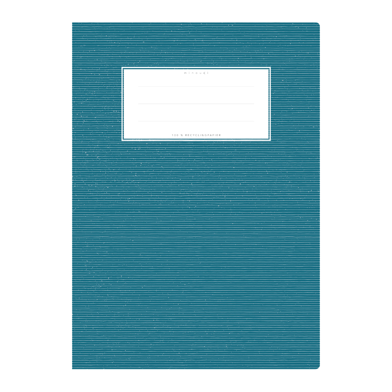 Minouki Schulheftumschläge A4 Uni dunkelblau