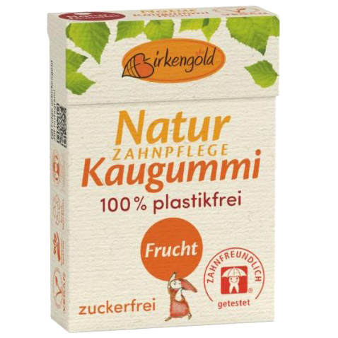Natur Kaugummi Frucht mit Xylit 