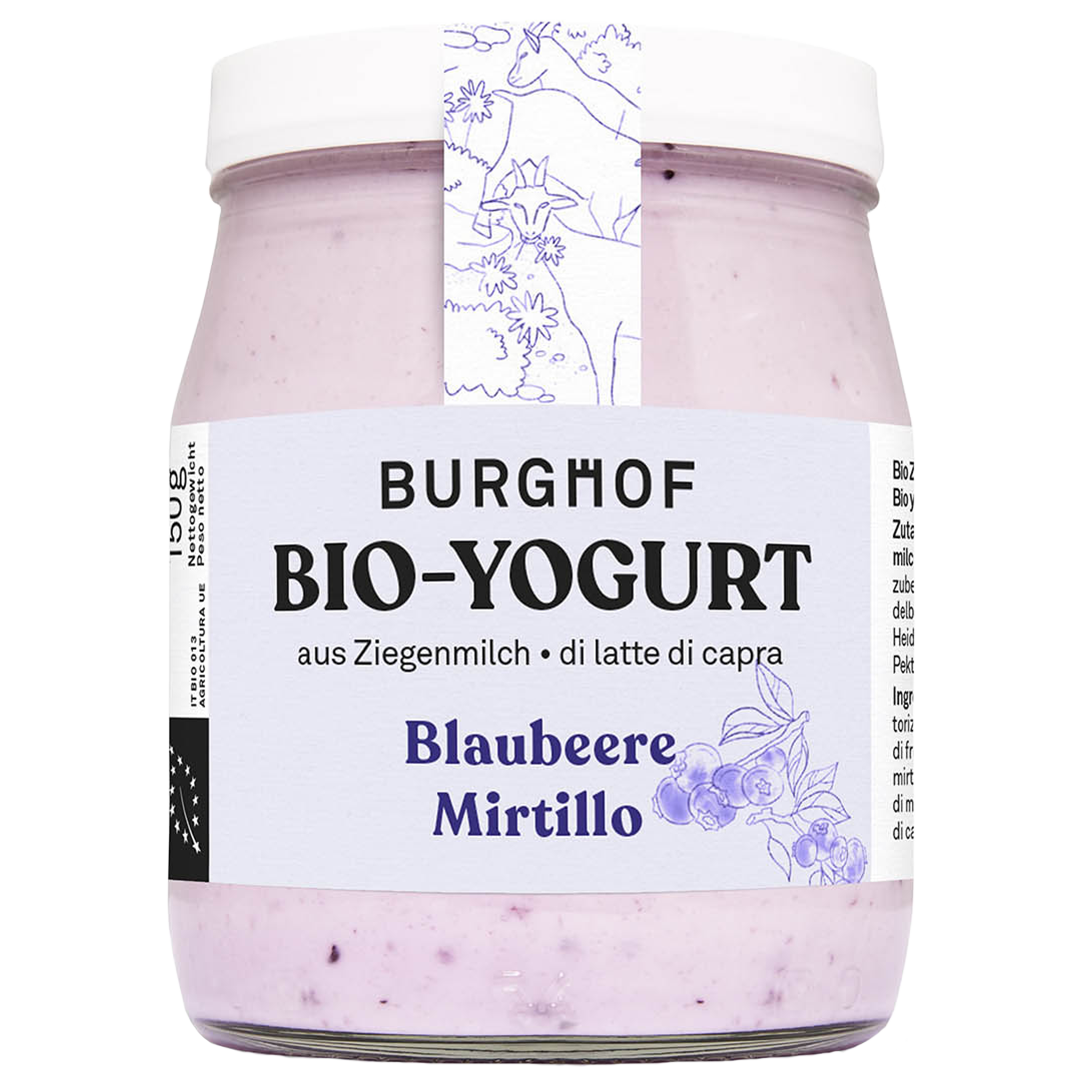 Burghof Ziegenjoghurt Blaubeere im Glas Burghof Ziegenjoghurt Blaubeere im Glas