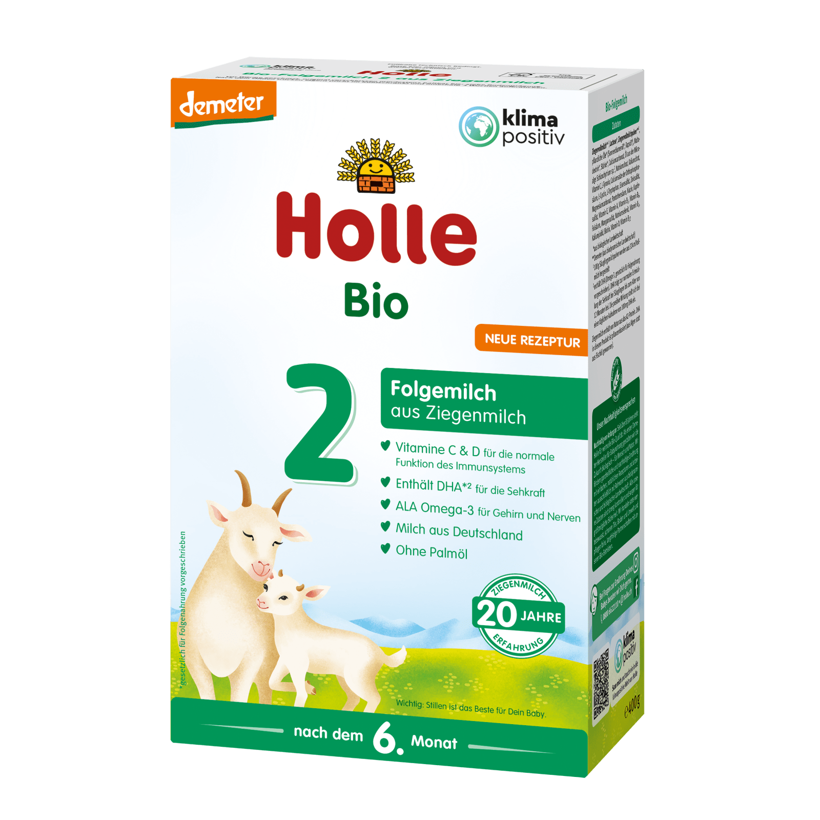 Folgemilch 2 auf Ziegenmilchbasis 