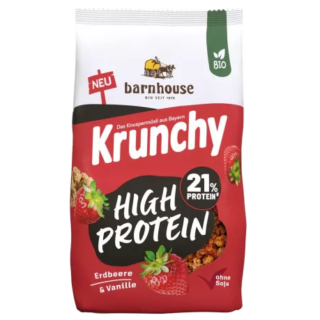 Krunchy High Protein Erdbeer Vanille Krunchy High Protein Erdbeer Vanille