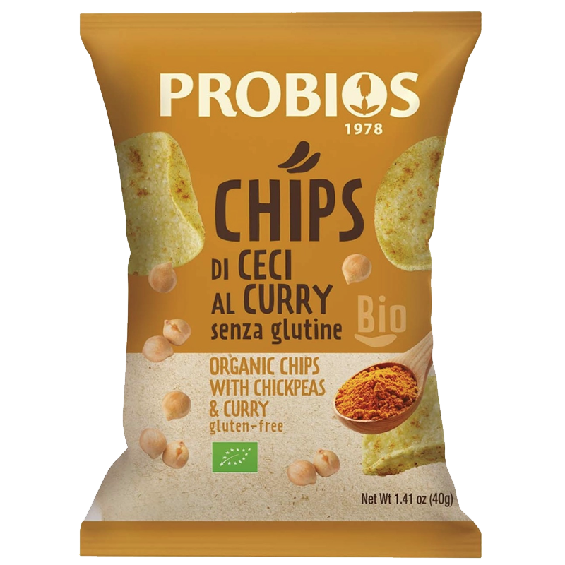 Kichererbsen Chips mit Curry 
