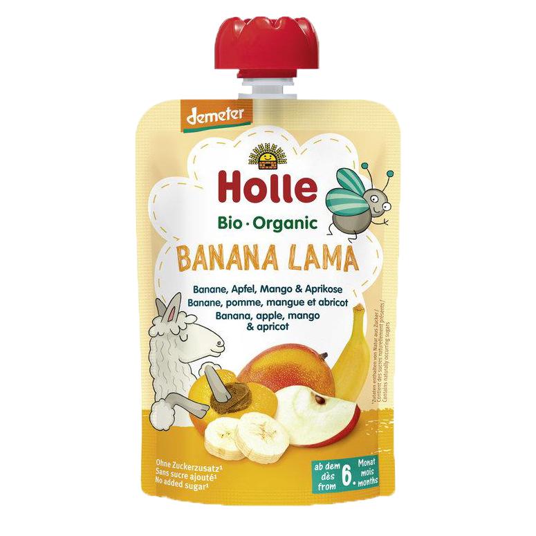 Banana Lama Banane Apfel Mango u.Aprikose 