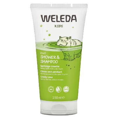 Kids 2-in-1 Shower & Shampoo Spritzige Limette 