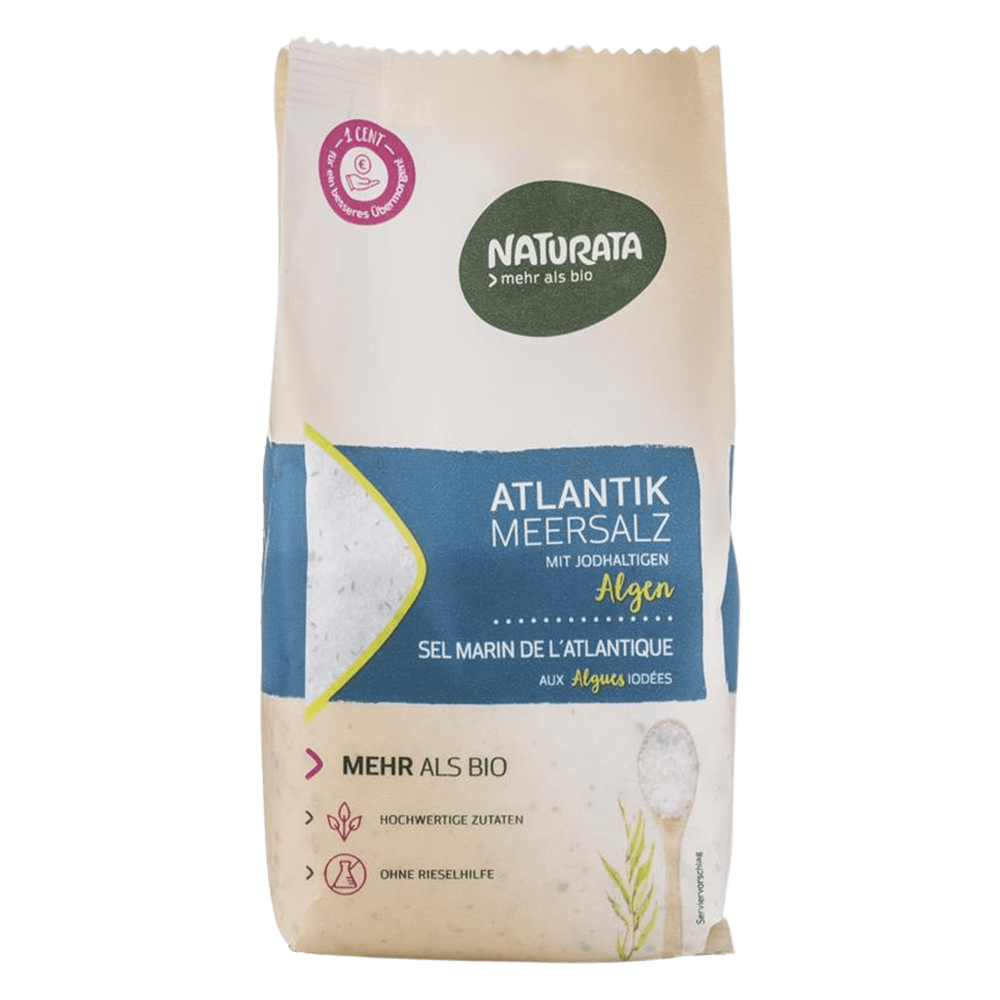 Atlantik-Meersalz fein mit jodhaltigen Bio-Algen 
