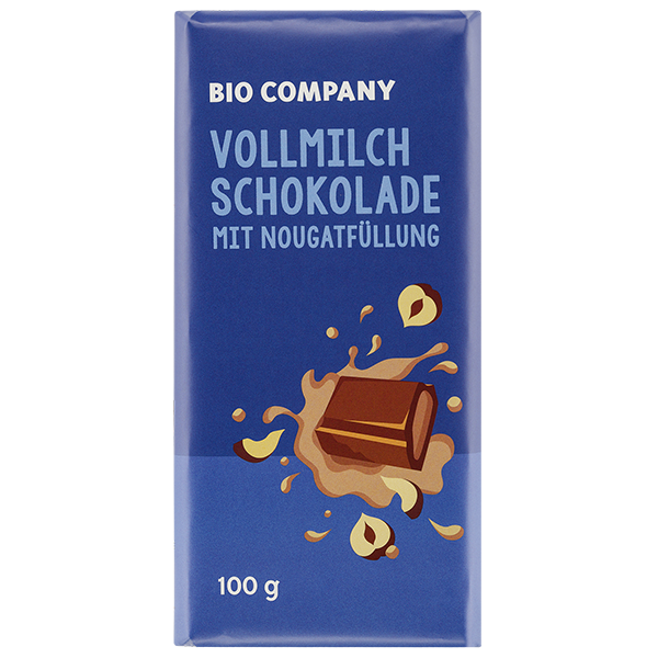 Vollmilchschokolade mit Nougatfüllung Bio Company