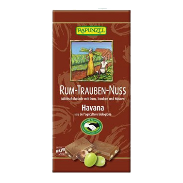 Rum-Trauben-Nuss Schokolade 