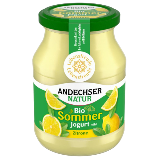Sommerjoghurt Zitrone im Glas 