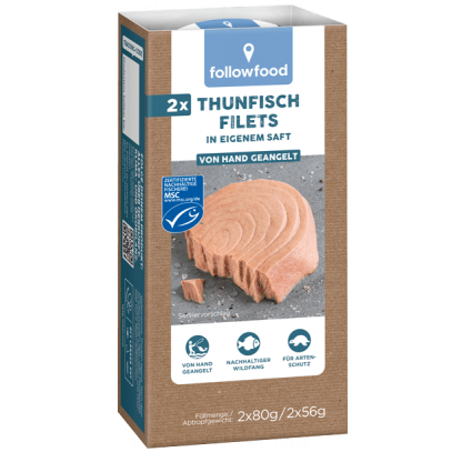 Filetti di tonno al naturale 2 pezzi 