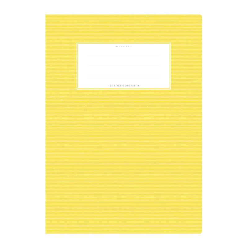 Minouki Schulheftumschläge A4 Uni gelb