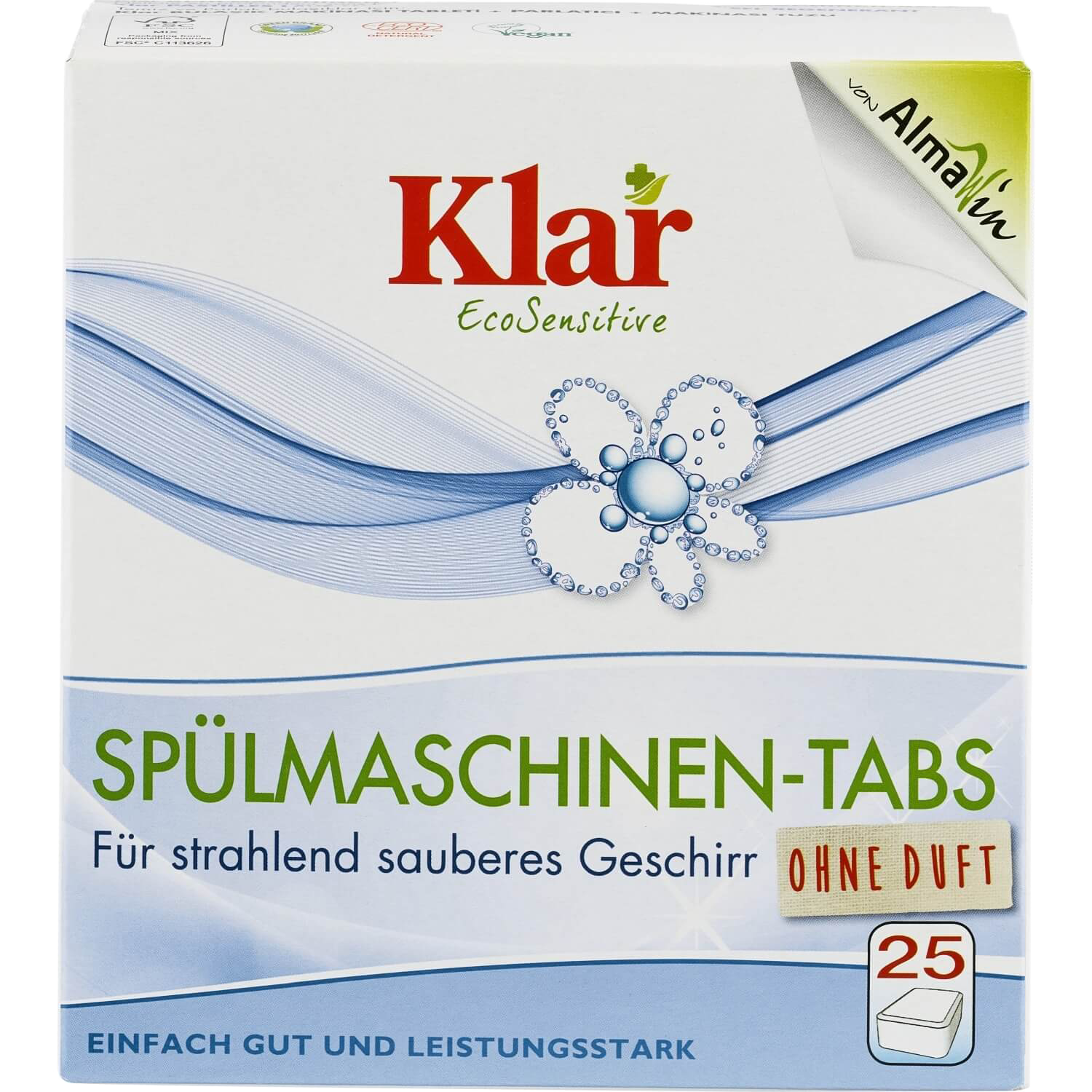 detersivo a tabs per lavastoviglie KLAR 25pz detersivo a tabs per lavastoviglie KLAR 25pz