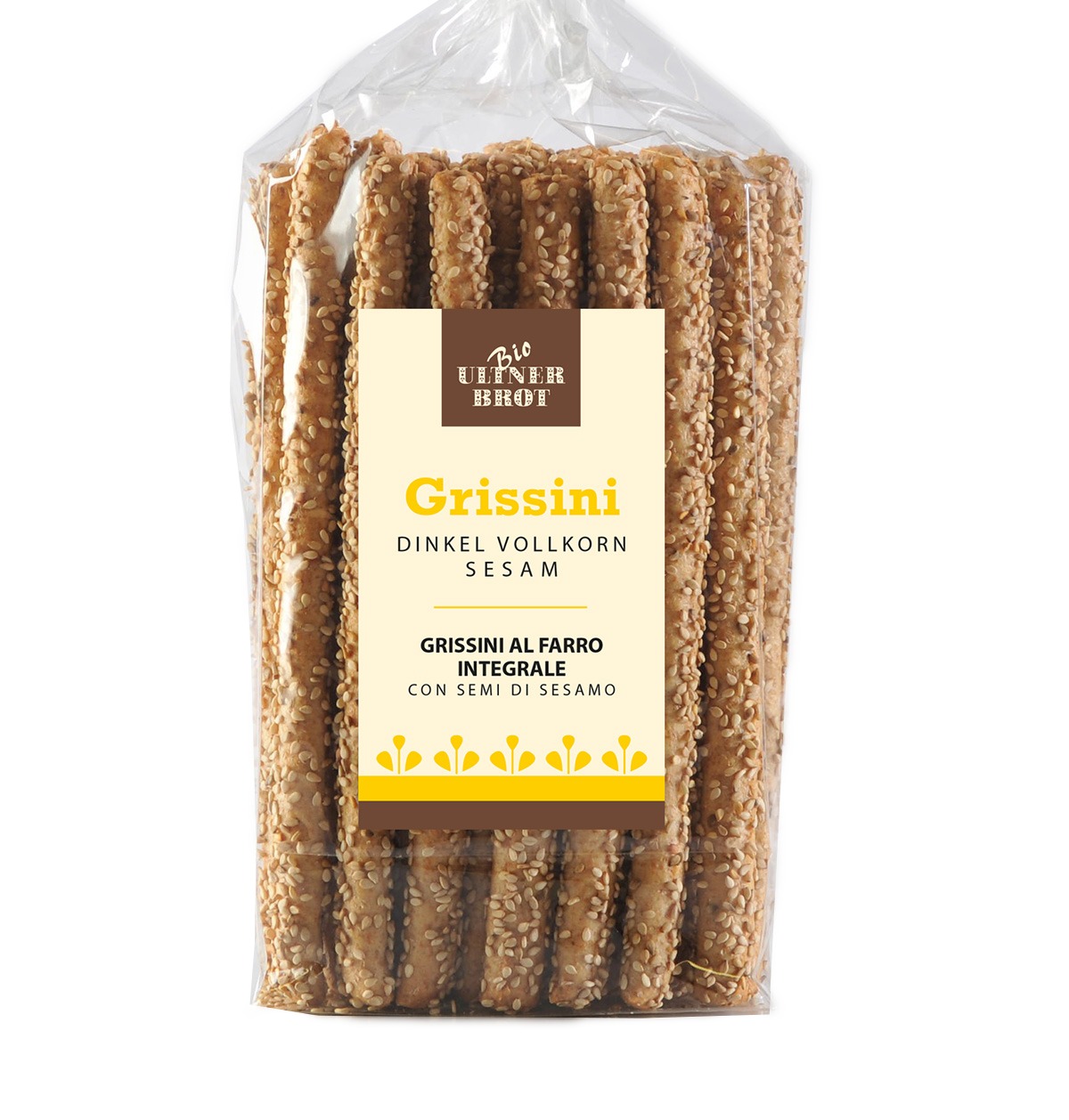 Dinkelgrissini mit Sesam Dinkelgrissini mit Sesam