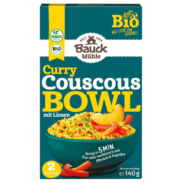 Couscous Bowl al curry con lenticchie 