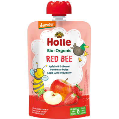 Red Bee Pouchy - Apfel mit Erdbeere 