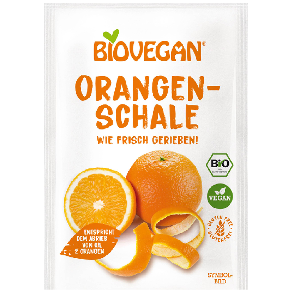 Orangenschale gerieben 