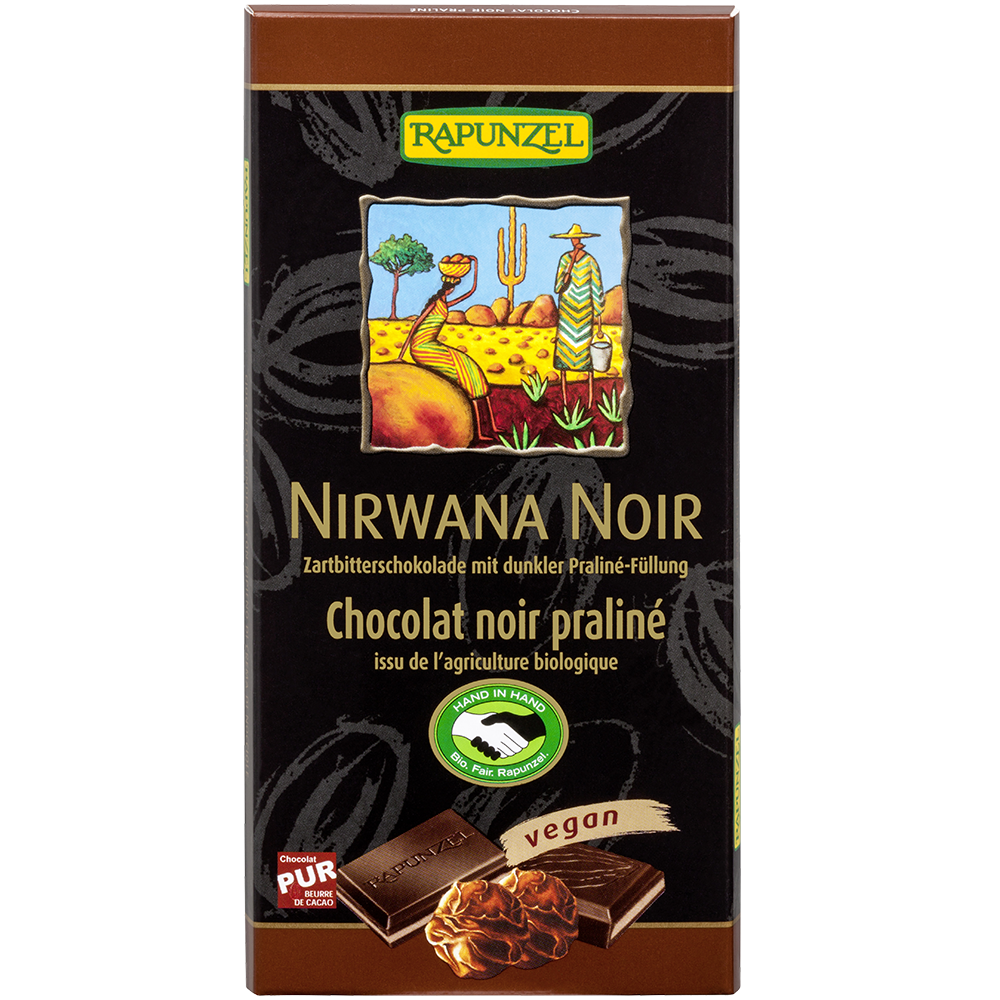 Nirwana ciocc. fond. ripieno 50% di crema nocciole Nirwana ciocc. fond. ripieno 50% di crema nocciole