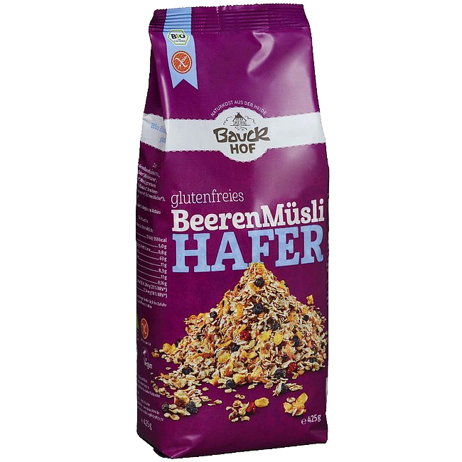Hafermüsli mit Beeren glutenfrei 