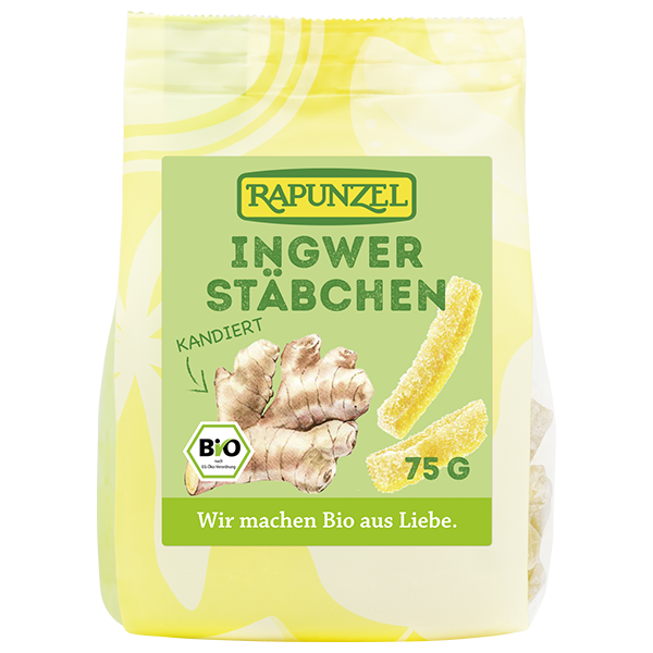Ingwerstäbchen kandiert 
