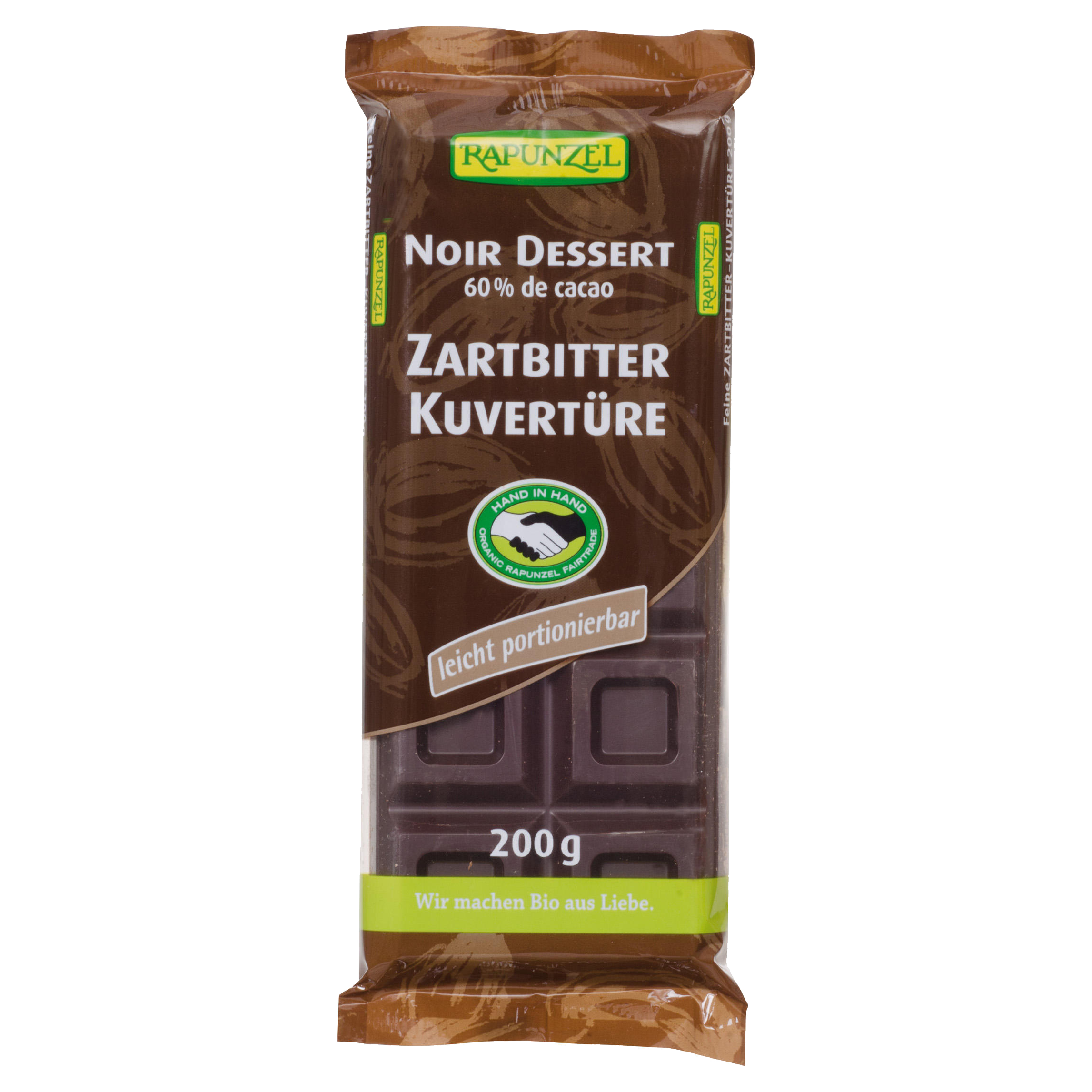 Zartbitter Kuvertüre Rapunzel 