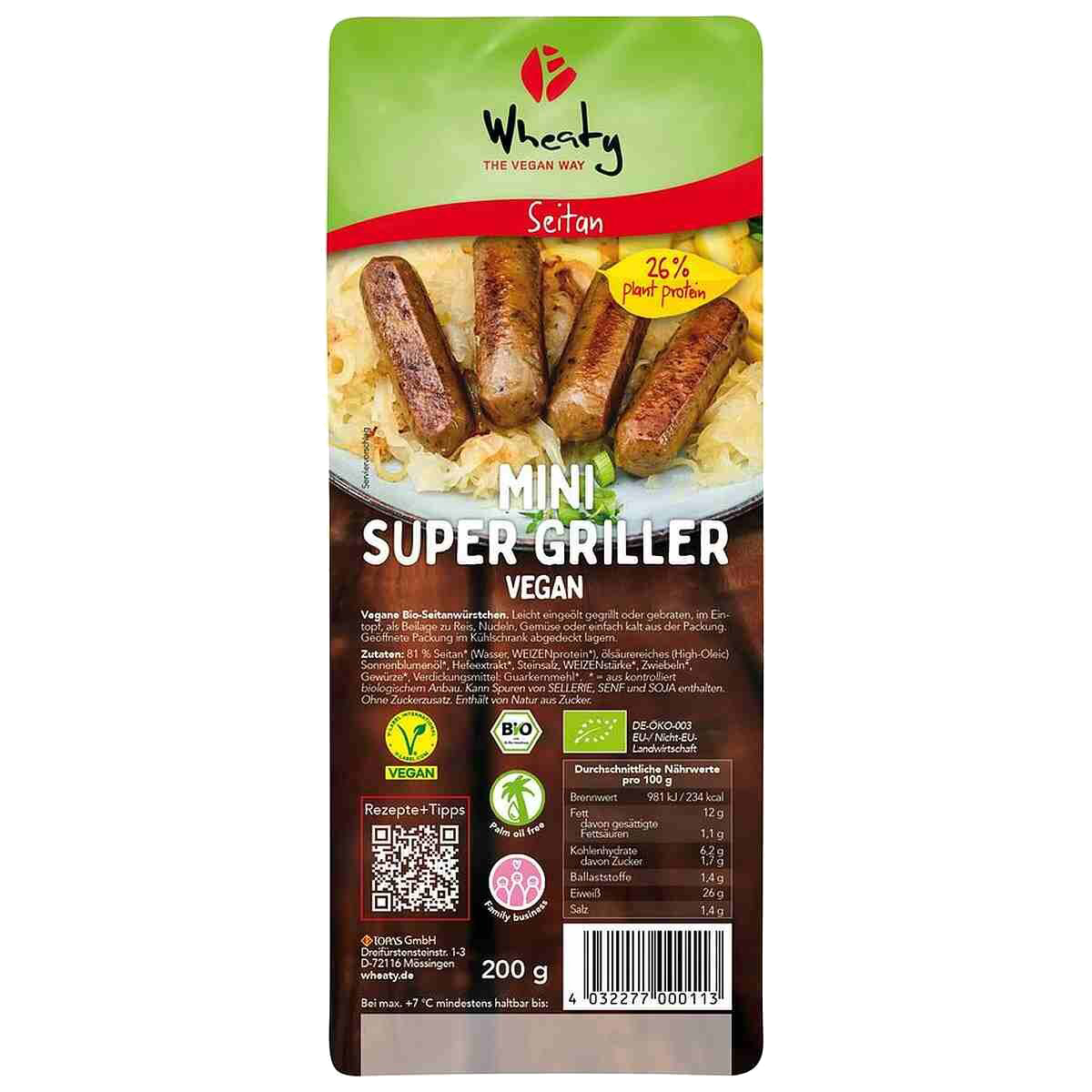 VEG Mini Super Griller vegan 9 Stk 