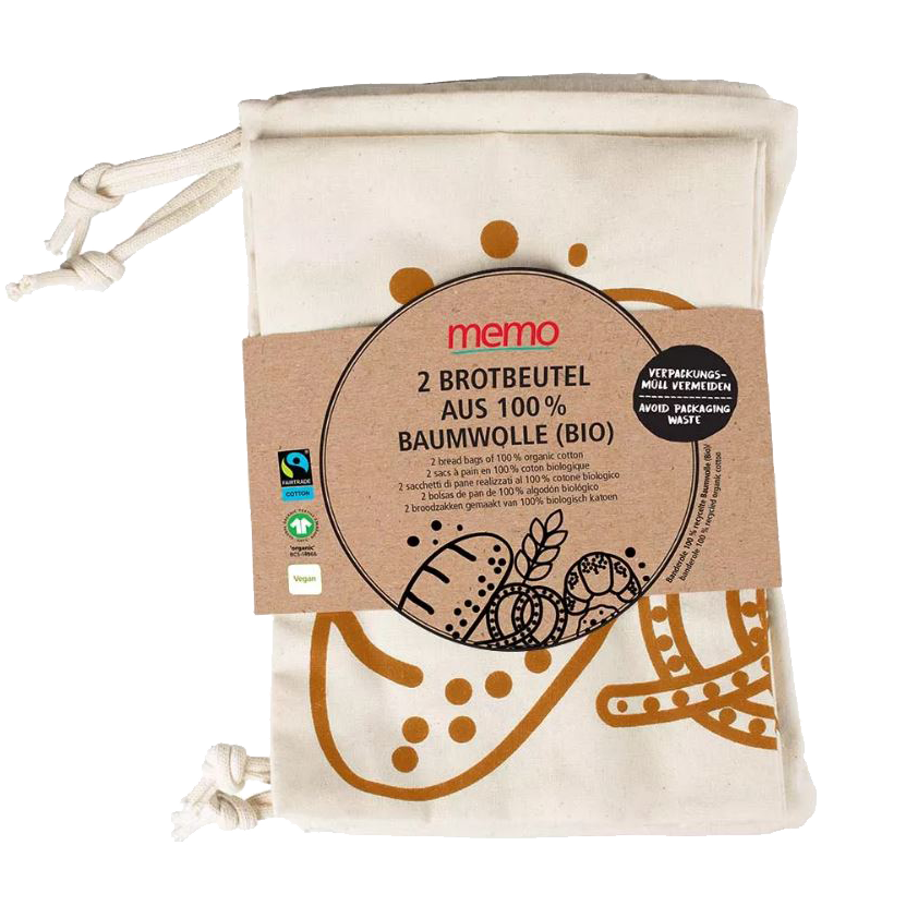 Memo Brotbeutel 2St - 35x40cm 2Stk