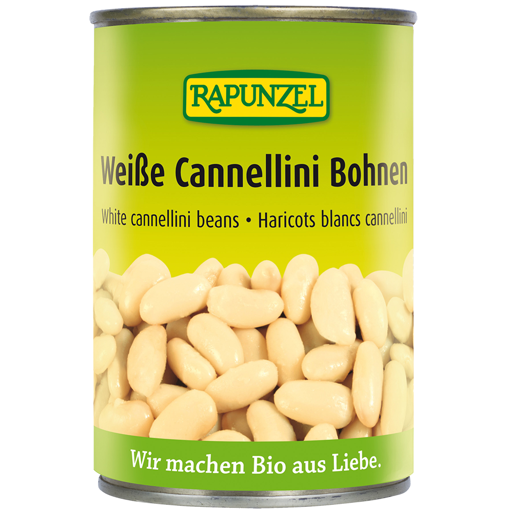 Weiße Cannellini Bohnen in der Dose 