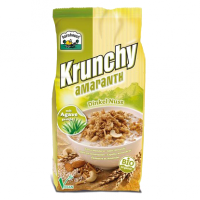 Krunchy all'amaranto con farro e mandorle (375 gr)