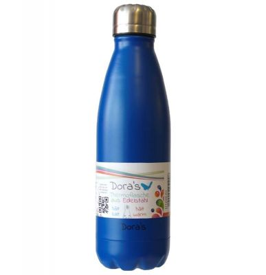 Edelstahl Thermoflasche dunkelblau 500 ml