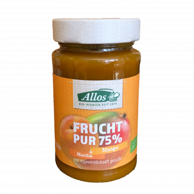 Fruchtaufstrich Frucht Pur 75% Marille Mango (250g)