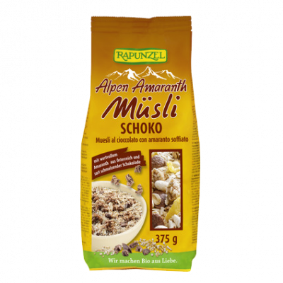 muesli al cioccolato con amaranto veg. (375gr)