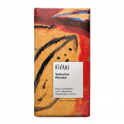 cioccolato al latte con mandorla Vivani (100gr)