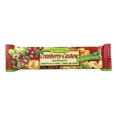 barretta alla frutta con cranberry-cashew (40gr)