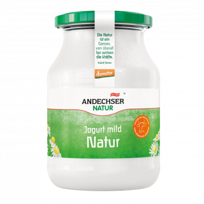 yogurt naturale in vetro 3,8% demeter  (500gr)