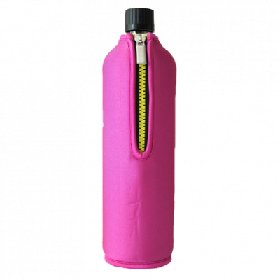 bottiglia di vetro neoprene rosa 700 ml