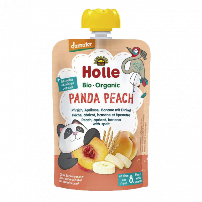 pouchy pesca albicocca e banana con farro (100gr)