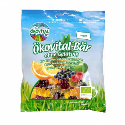 Fruchtgummi Bärchen ohne Gelatine (100g)