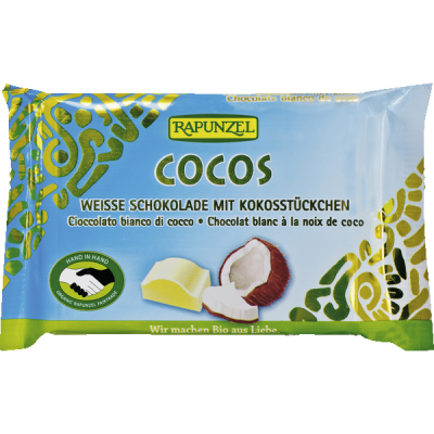 cioccolato bianco con cocco (100gr)