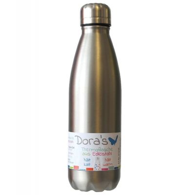 Edelstahl Thermoflasche stahl 500 ml