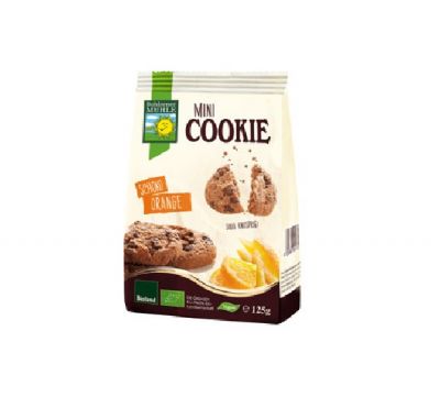 Mini cookies con cioccolato e arancia (125gr)
